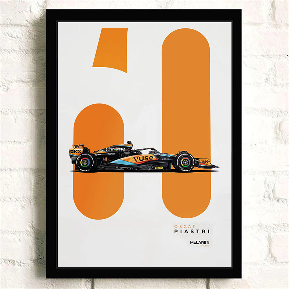 Mclaren MCL60 Oscar Piastri - Poster