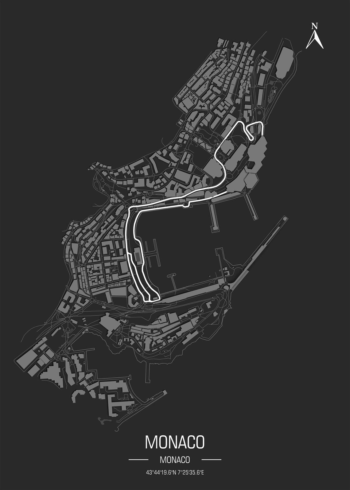 Monaco - Circuit Poster - Formula Essentials