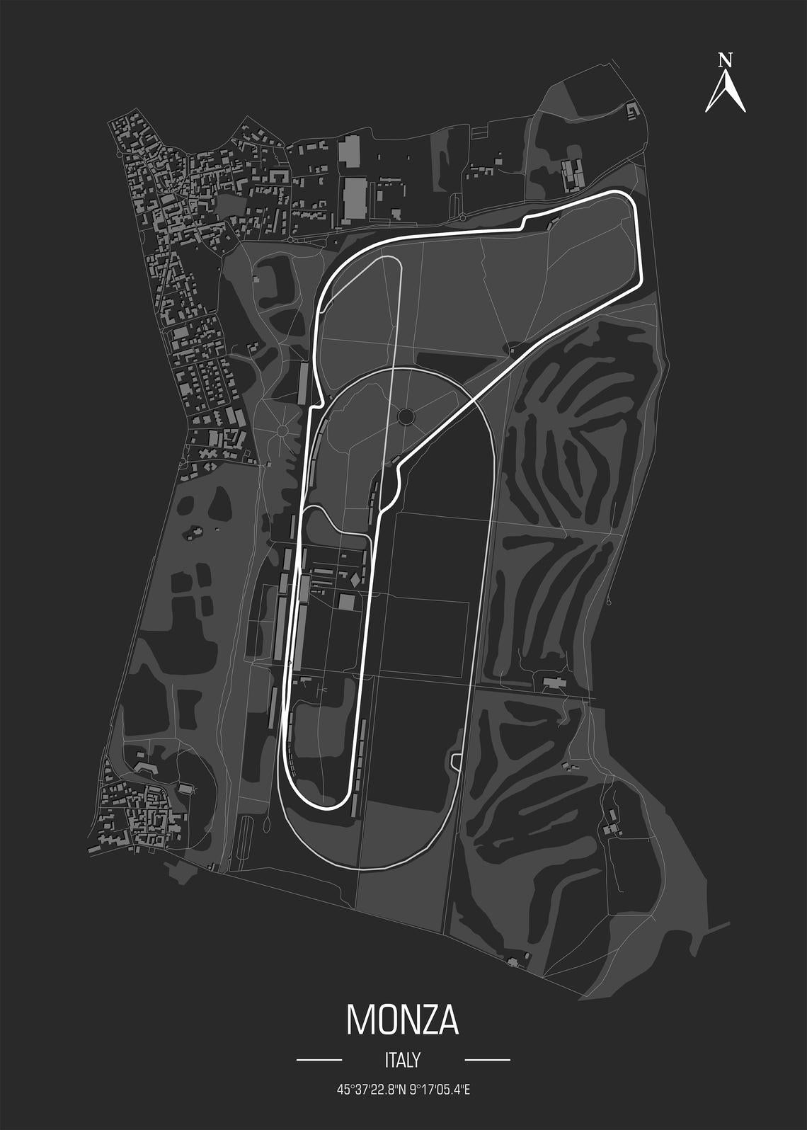 Monza - Circuit Poster - Formula Essentials