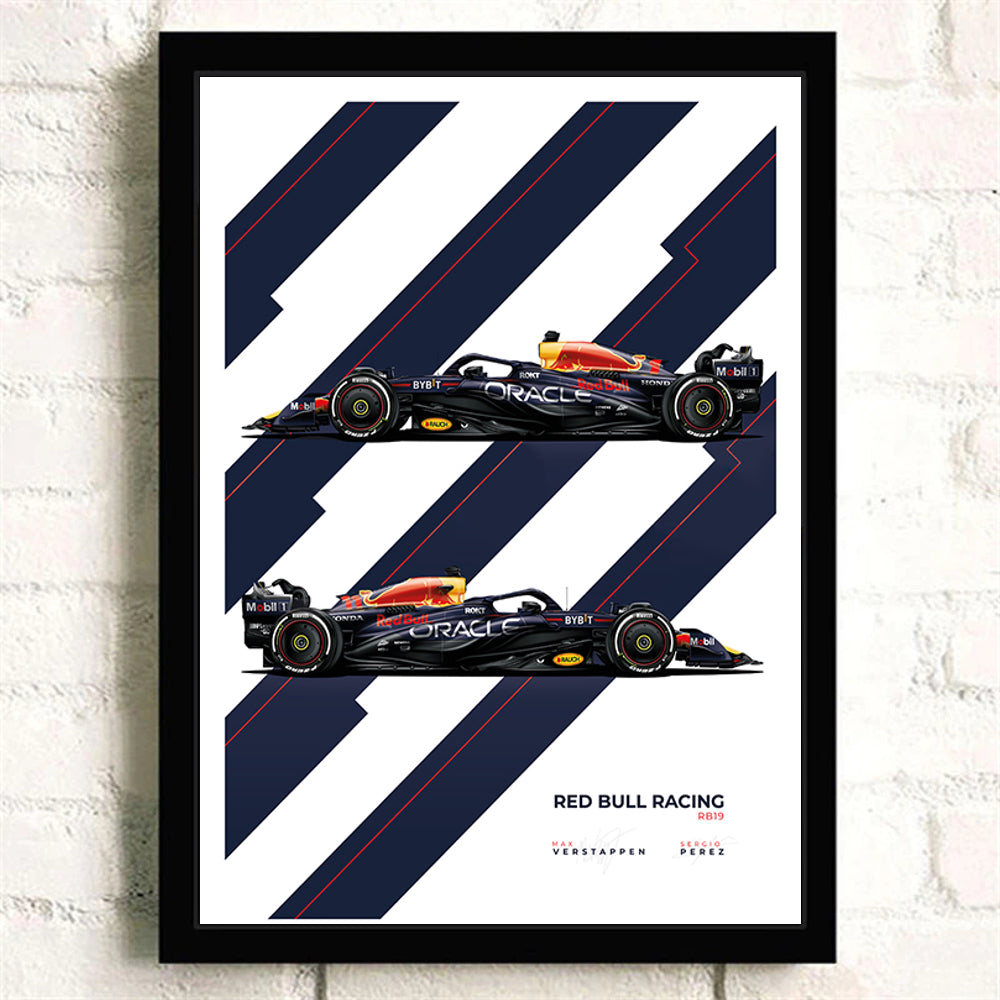 Red Bull RB19 Team - Poster - Formula Essentials