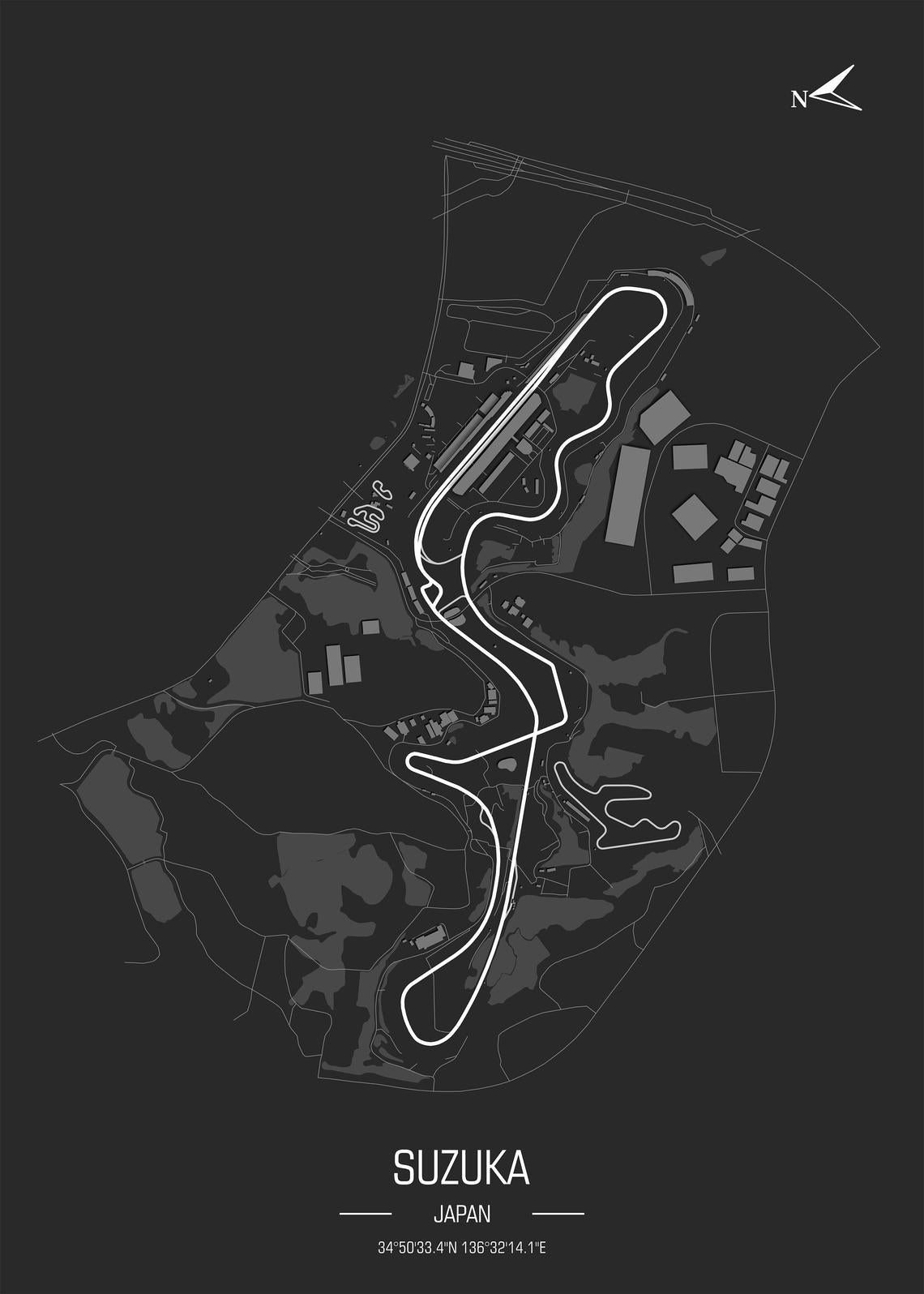 Suzuka - Circuit Poster - Formula Essentials