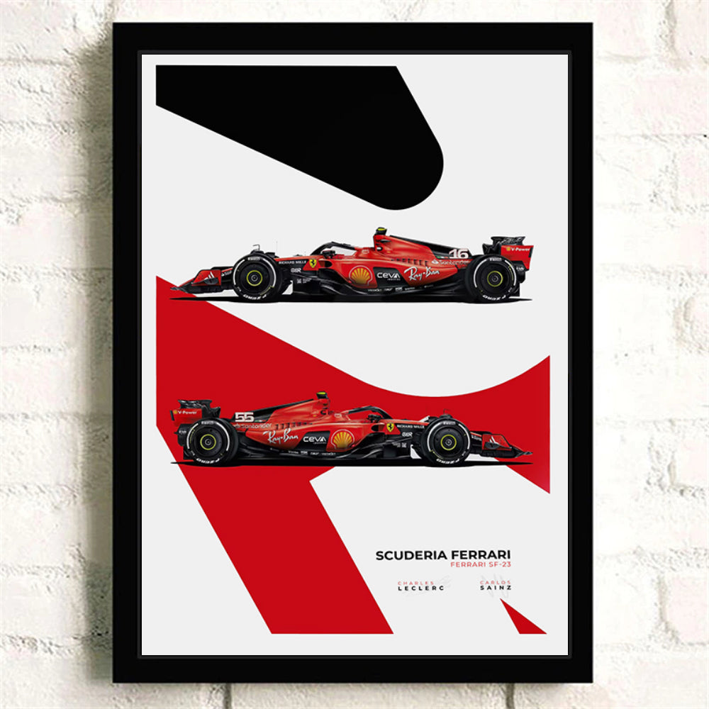 Ferrari SF-23 Team - Poster