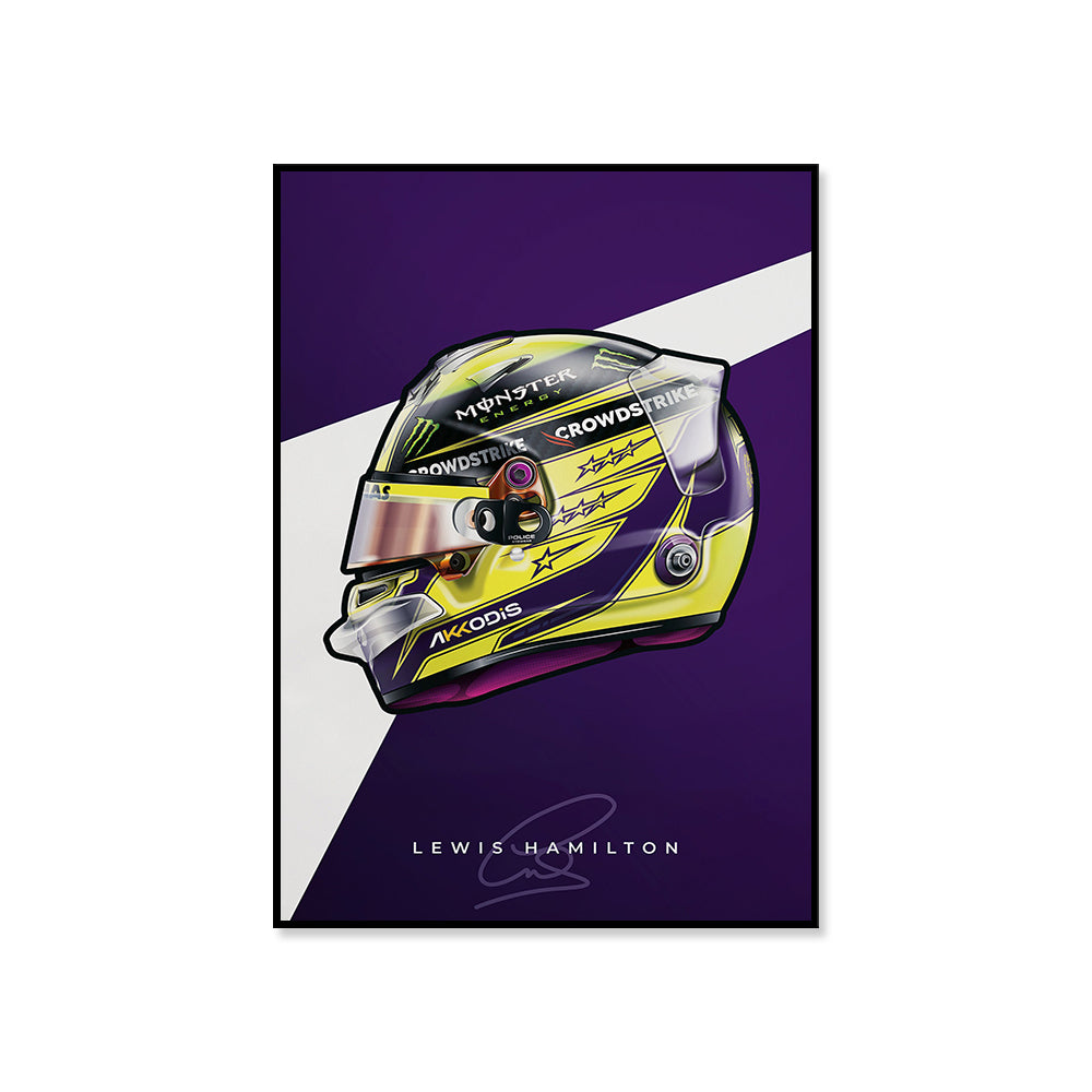 Poster & Bildende Kunst | Formula Essentials | lewis-hamilton-helmet-poster-3 | Lewis Hamilton - Helmet Poster