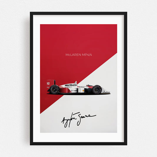 Poster & Bildende Kunst | Formula Essentials | mclaren-mp4-4-ayrton-senna-poster | Mclaren MP4/4 Ayrton Senna - Poster
