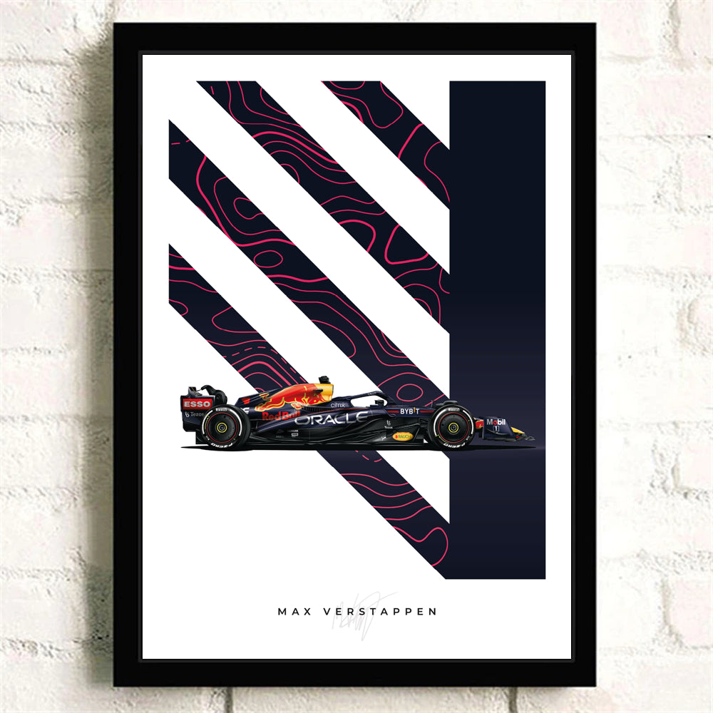 Poster & Bildende Kunst | Formula Essentials | red-bull-rb18-max-verstappen-poster | Red Bull RB18 Max Verstappen - Poster