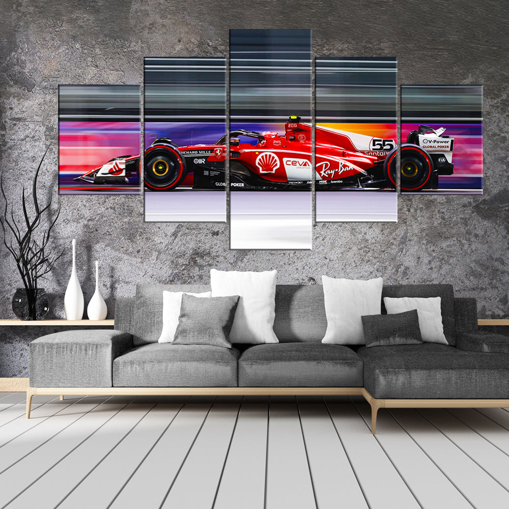 Ferrari SF-23 Carlos Sainz 5-Piece - Poster