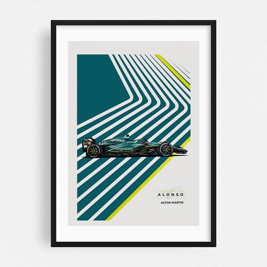 Aston Martin AMR23 Fernando Alonso - Poster