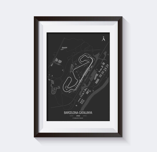 Barcelona Catalunya - Circuit Poster - Formula Essentials