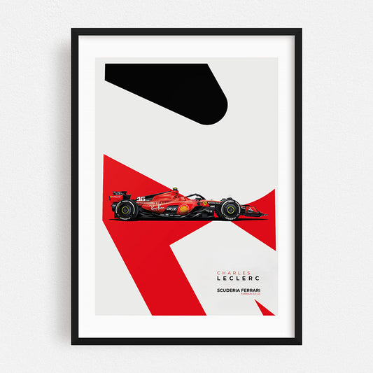 Ferrari SF-23 Charles Leclerc - Poster - Formula Essentials