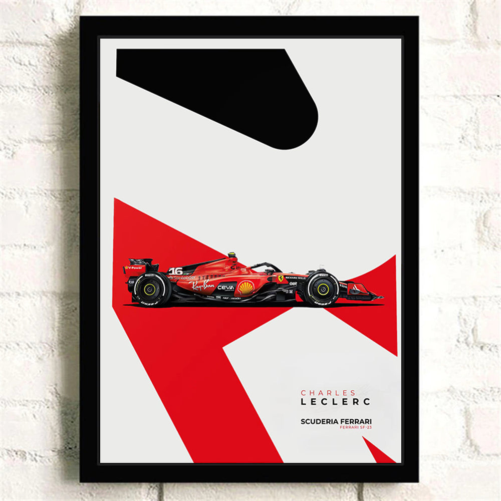 Ferrari SF-23 Charles Leclerc - Poster - Formula Essentials