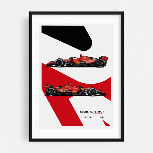 Ferrari SF-23 Team - Poster