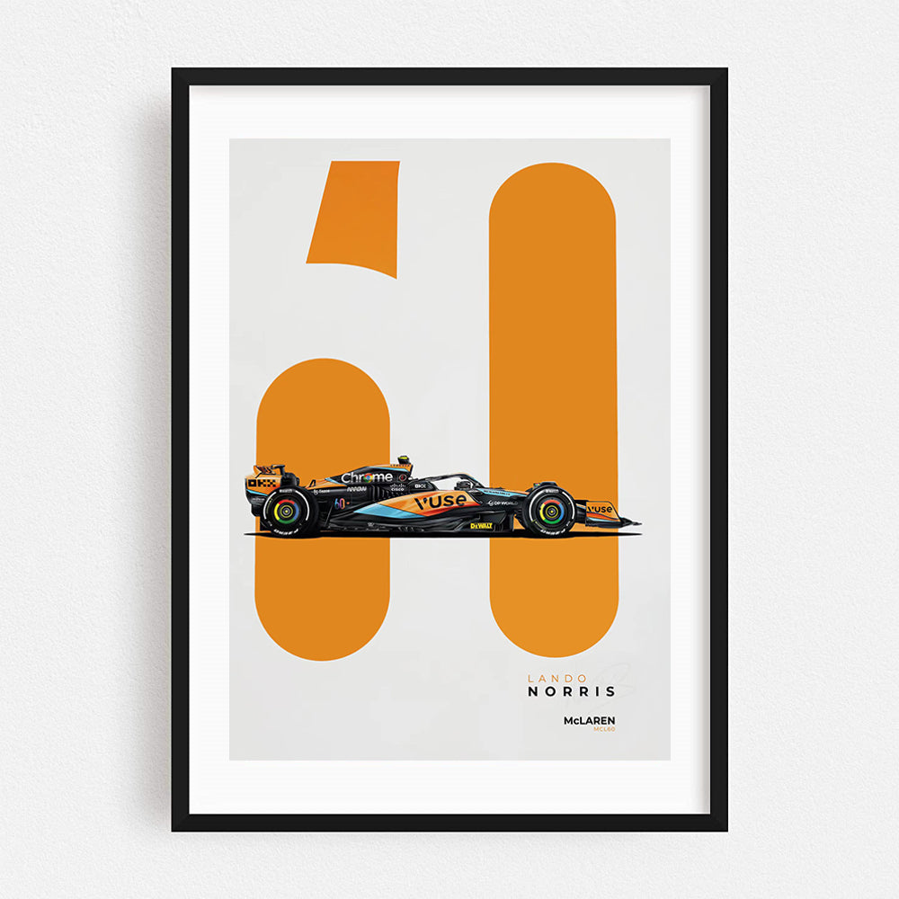 Mclaren MCL60 Lando Norris - Poster - Formula Essentials