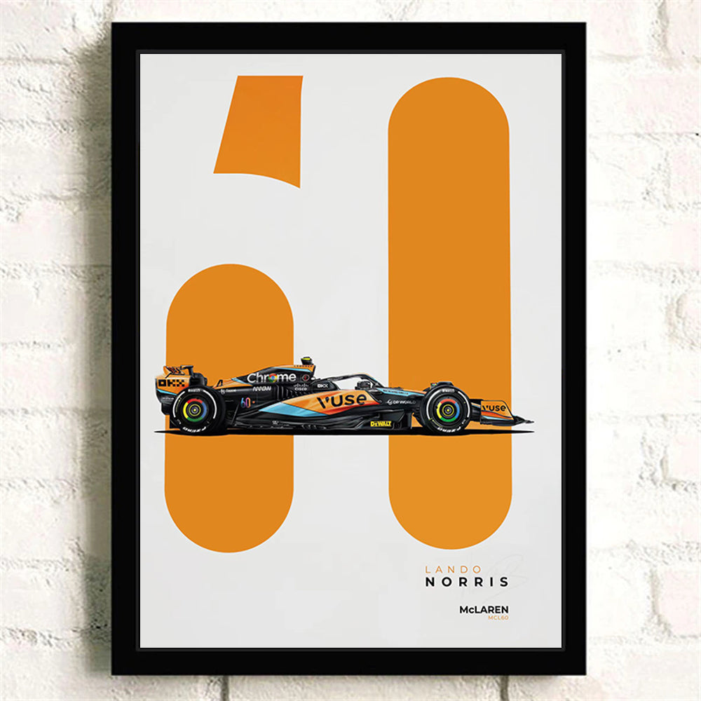 Mclaren MCL60 Lando Norris - Poster - Formula Essentials