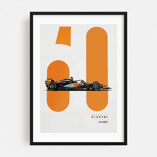 Mclaren MCL60 Oscar Piastri - Poster