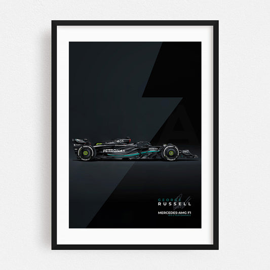 Mercedes AMG W14 George Russell - Poster