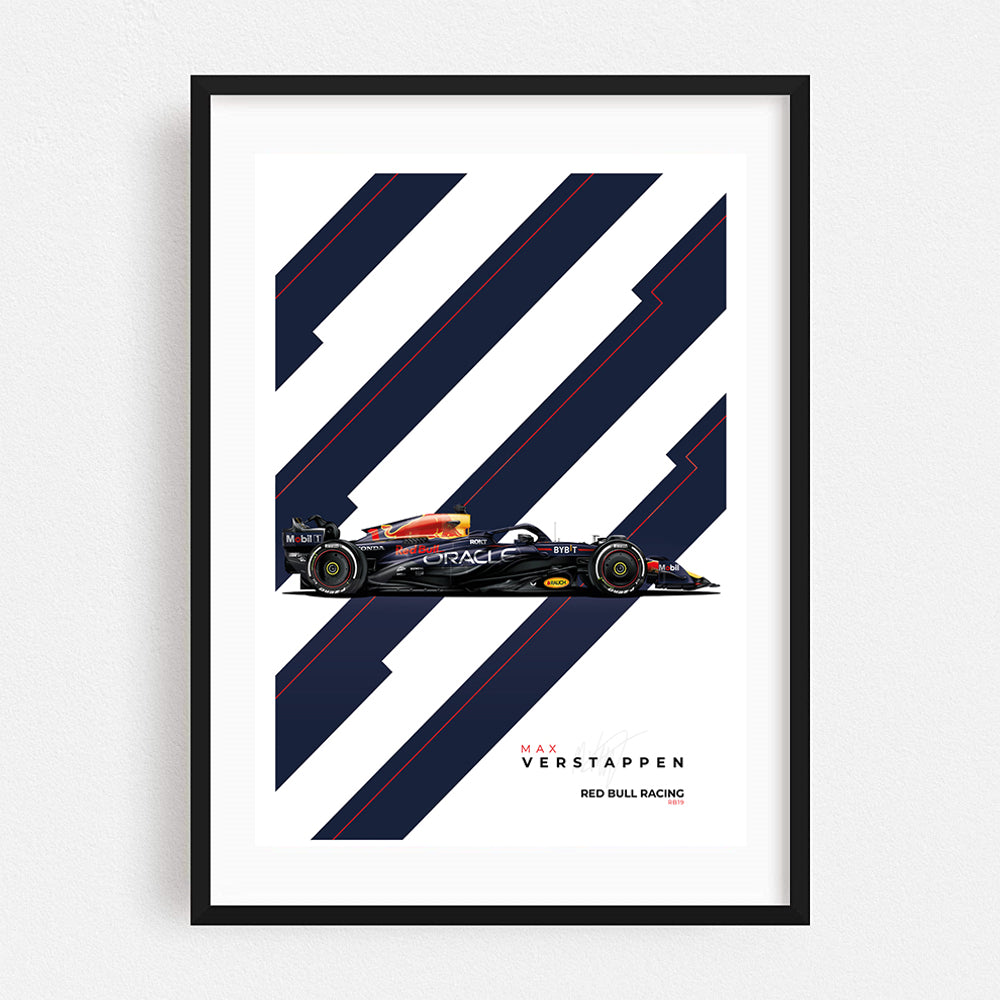 Red Bull RB19 Max Verstappen - Poster - Formula Essentials