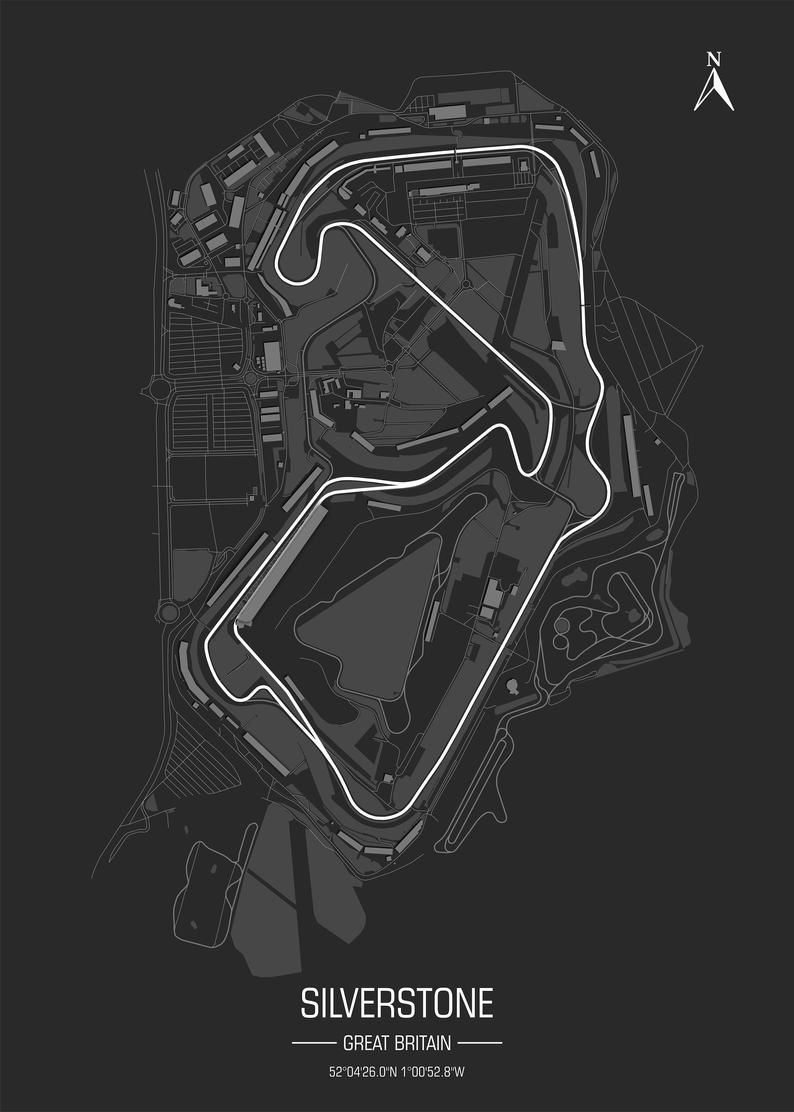 Silverstone - Circuit Poster - Formula Essentials