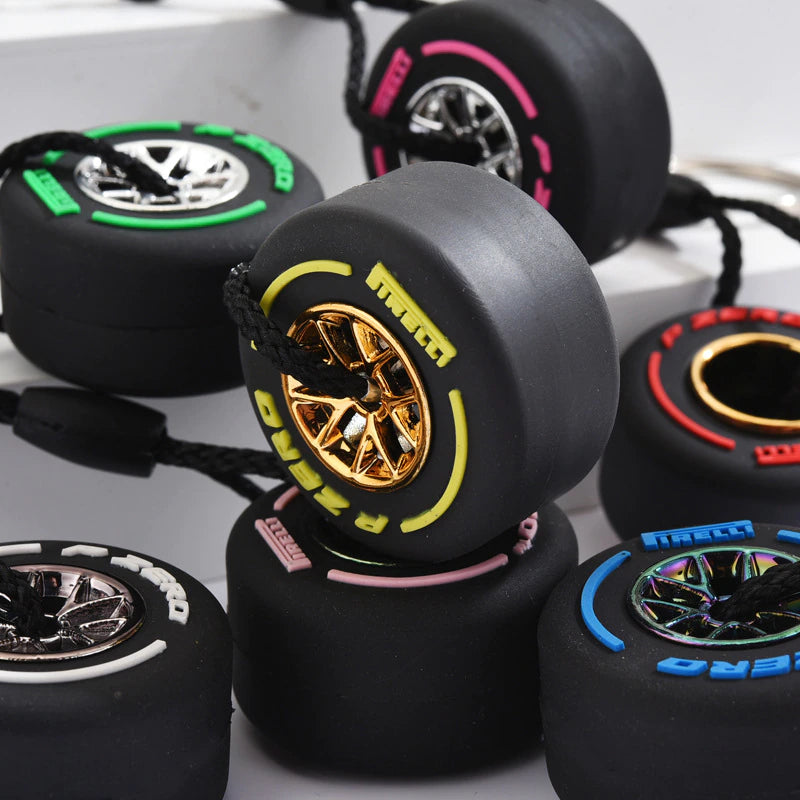 F1 Tire Keychain
