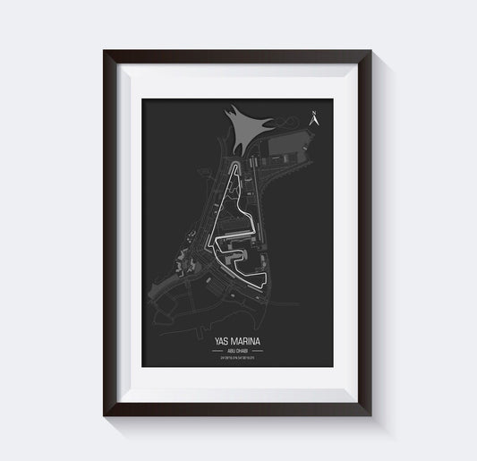 Yas Marina - Circuit Poster - Formula Essentials