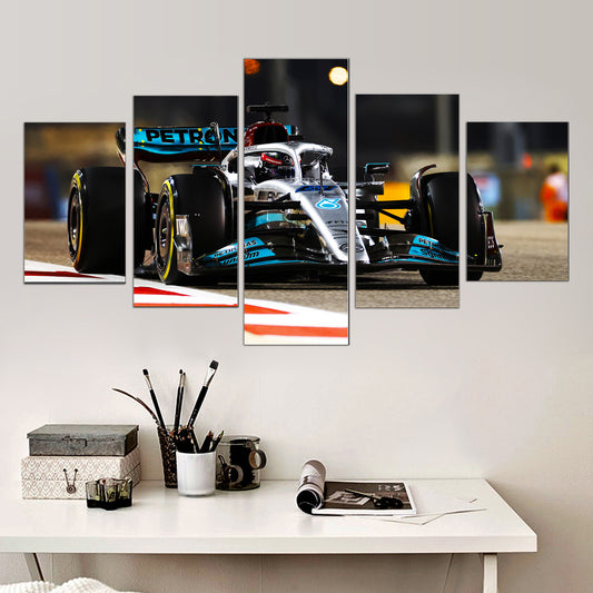 Poster & Bildende Kunst | Formula Essentials | mercedes-amg-w13-george-russell-5-piece-poster | Mercedes-AMG W13 George Russell 5-Piece - Poster
