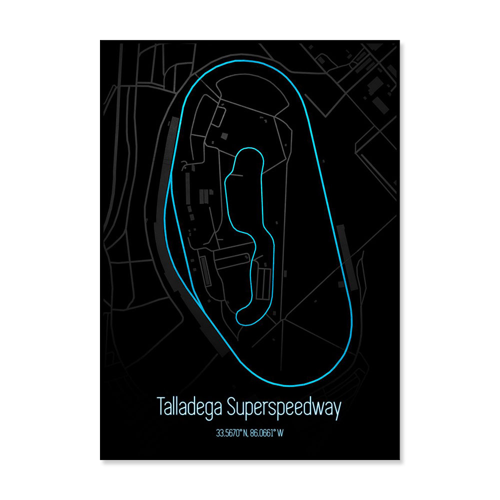 Poster & Bildende Kunst | Formula Essentials | talladega-superspeedway-circuit-poster-v2 | Talladega Superspeedway - Circuit Poster V2
