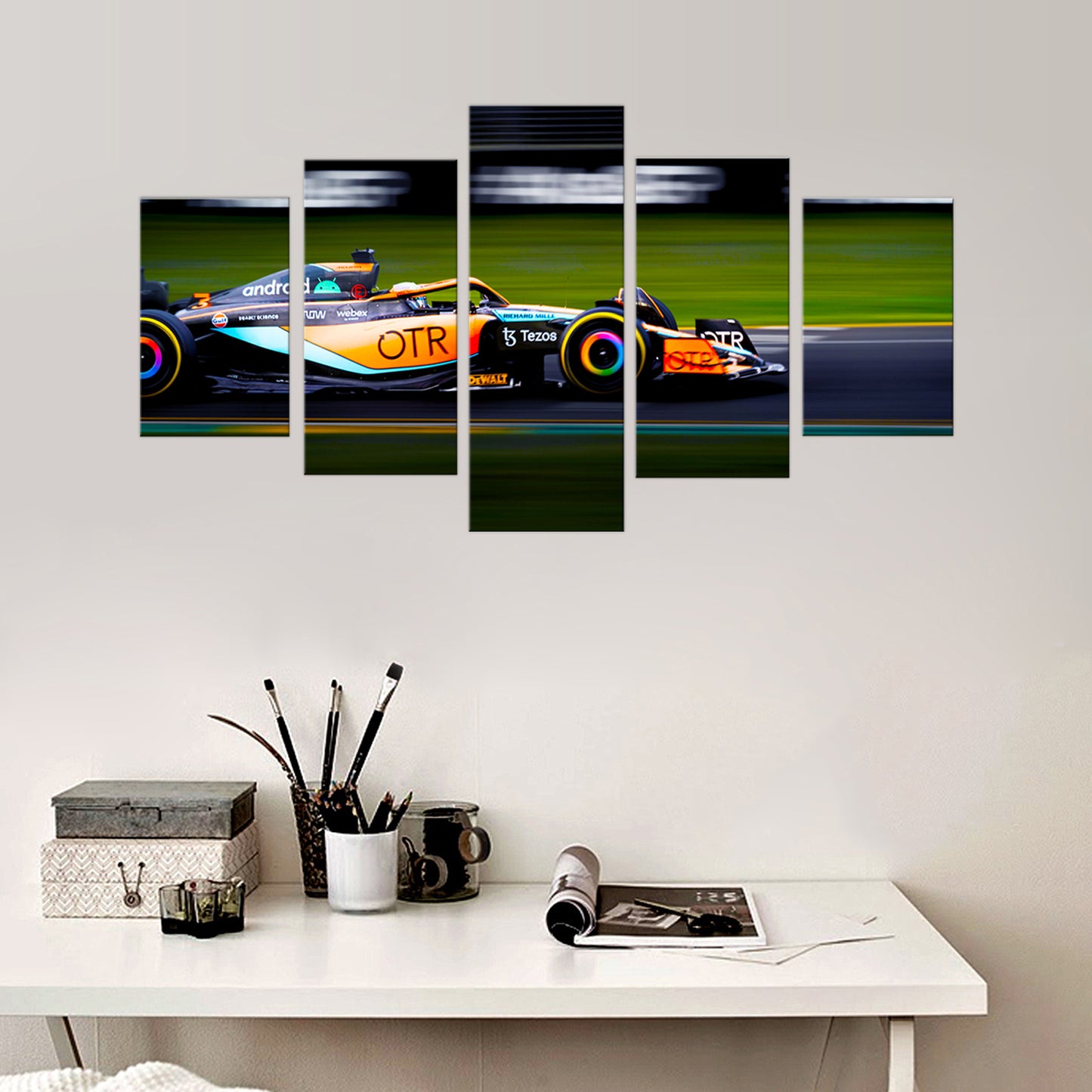Poster & Bildende Kunst | Formula Essentials | mclaren-mcl36-daniel-ricciardo-5-piece-poster-1 | Mclaren MCL36 Daniel Ricciardo 5-Piece - Poster