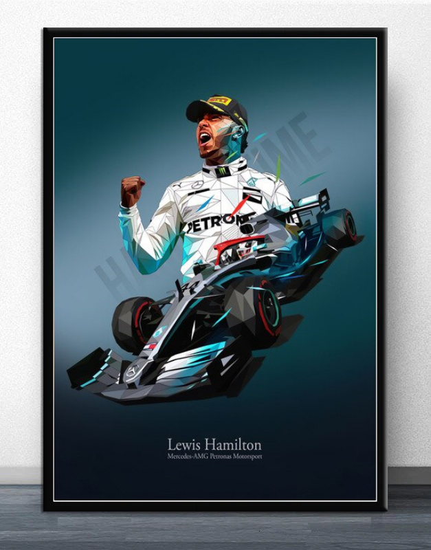 Poster & Bildende Kunst | Formula Essentials | lewis-hamilton-w10-poster | Lewis Hamilton - Poster