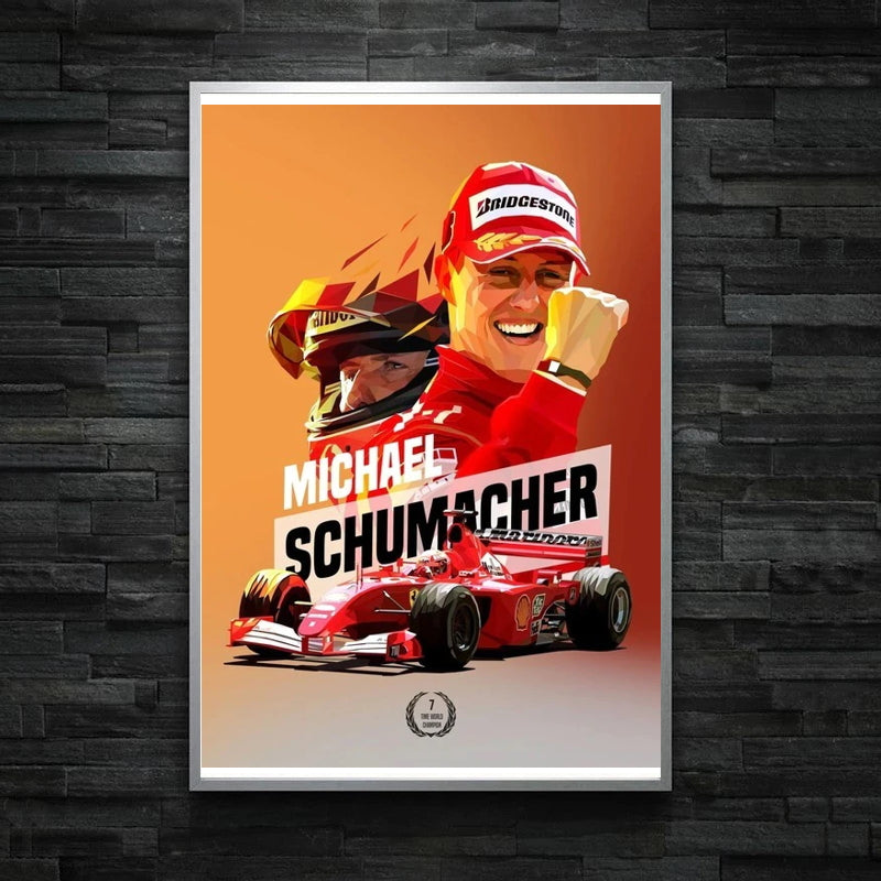 Poster & Bildende Kunst | Formula Essentials | michael-schumacher-ferrari-f2001-poster | Michael Schumacher - Poster