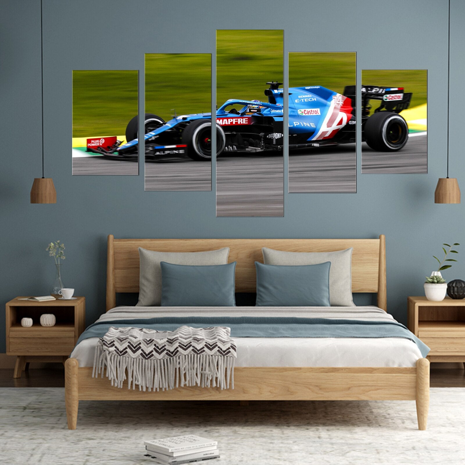 Alpine A521 Fernando Alonso 5-Piece - Poster – Formula Essentials