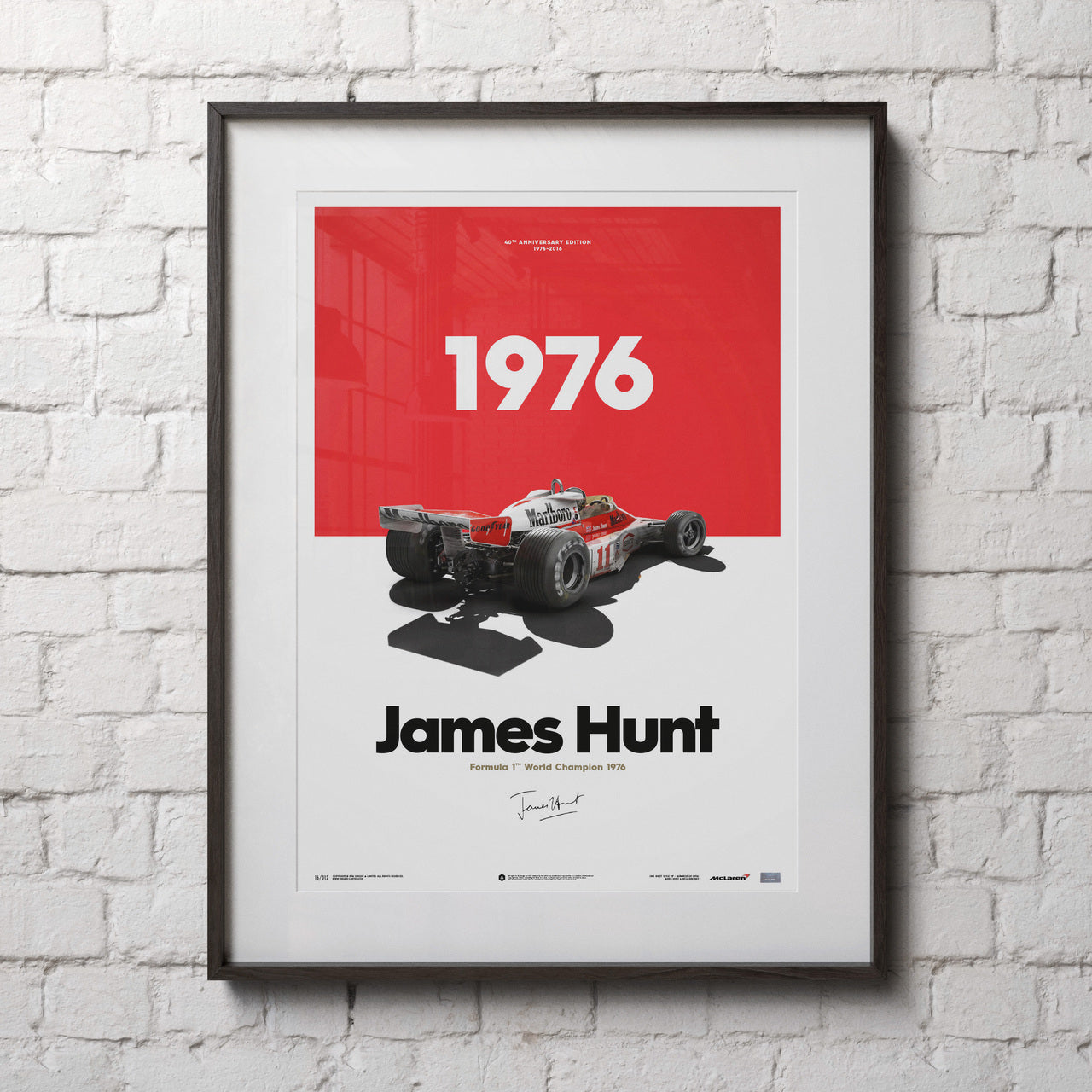 Poster & Bildende Kunst | Formula Essentials | mclaren-m23-1976-james-hunt | Mclaren M23 1976 James Hunt