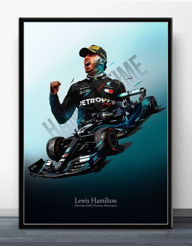 Poster & Bildende Kunst | Formula Essentials | lewis-hamilton-w11-poster | Lewis Hamilton - Poster
