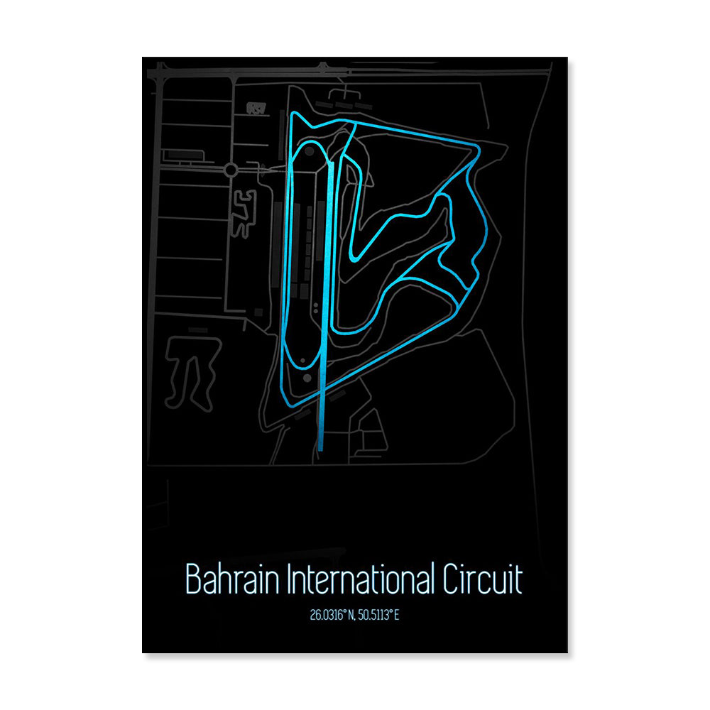 Poster & Bildende Kunst | Formula Essentials | bahrain-circuit-poster-v2 | Bahrain - Circuit Poster V2
