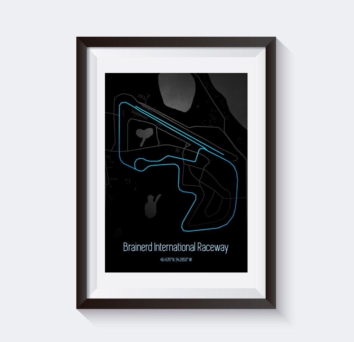 Poster & Bildende Kunst | Formula Essentials | brainerd-international-raceway-circuit-poster-v2 | Brainerd International Raceway - Circuit Poster V2