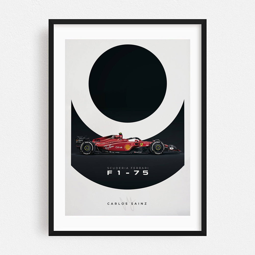 Poster & Bildende Kunst | Formula Essentials | ferrari-f1-75-carlos-sainz-poster | Ferrari F1-75 Carlos Sainz - Poster