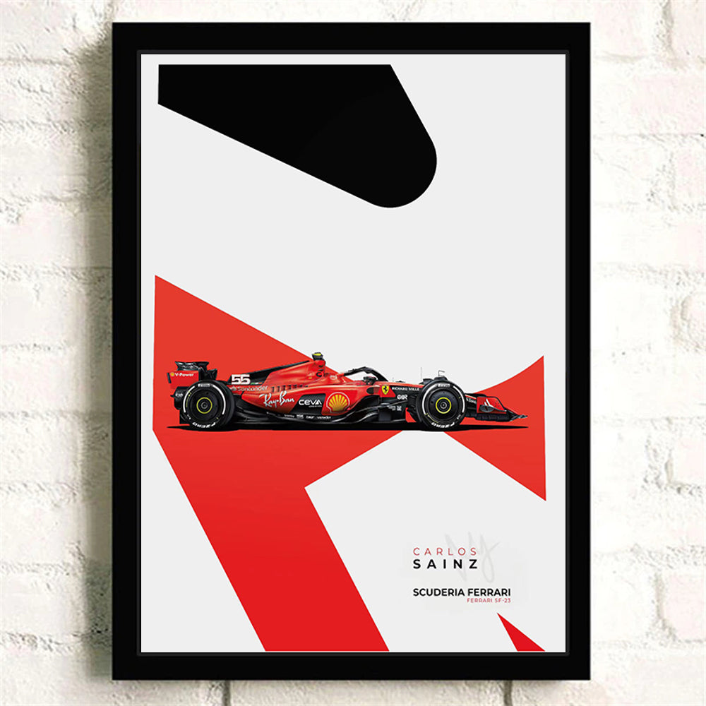 Ferrari SF-23 Carlos Sainz - Poster
