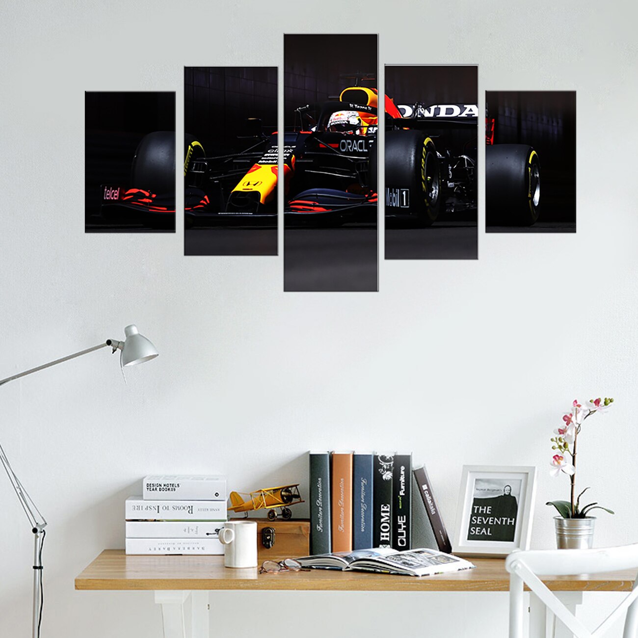 Poster & Bildende Kunst | Formula Essentials | red-bull-rb16b-verstappen-5-piece-poster | Red Bull RB16b Verstappen 5-Piece - Poster