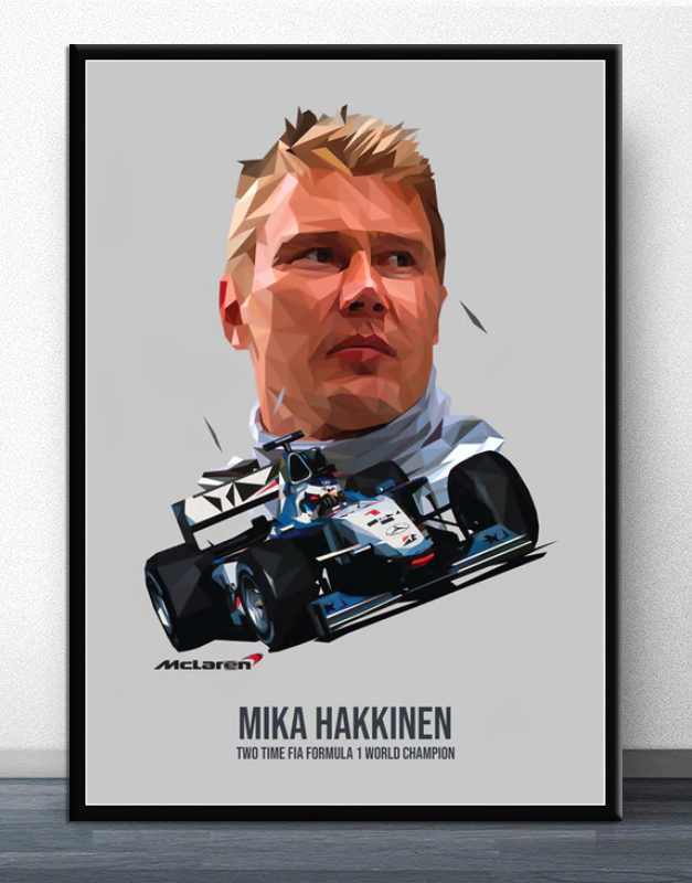 Poster & Bildende Kunst | F1 Essentials | mika-hakkinen-poster | Mika Häkkinen - Poster