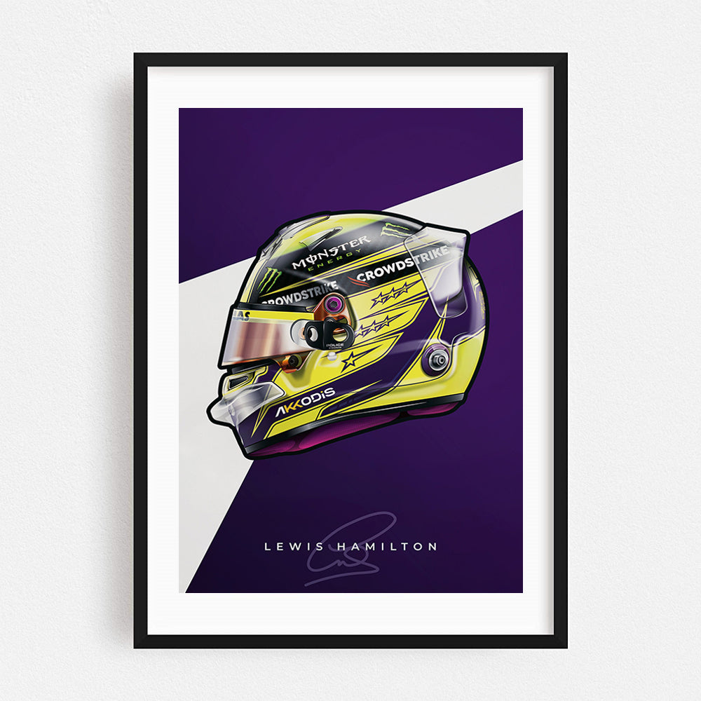 Poster & Bildende Kunst | Formula Essentials | lewis-hamilton-helmet-poster-3 | Lewis Hamilton - Helmet Poster