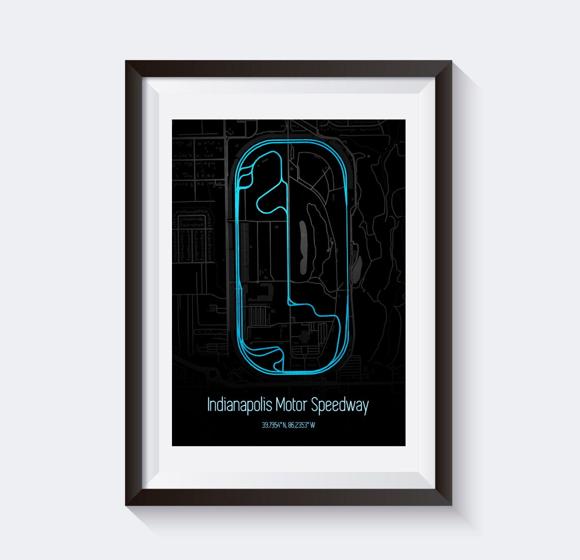 Poster & Bildende Kunst | Formula Essentials | indianapolis-circuit-poster-v2 | Indianapolis - Circuit Poster V2