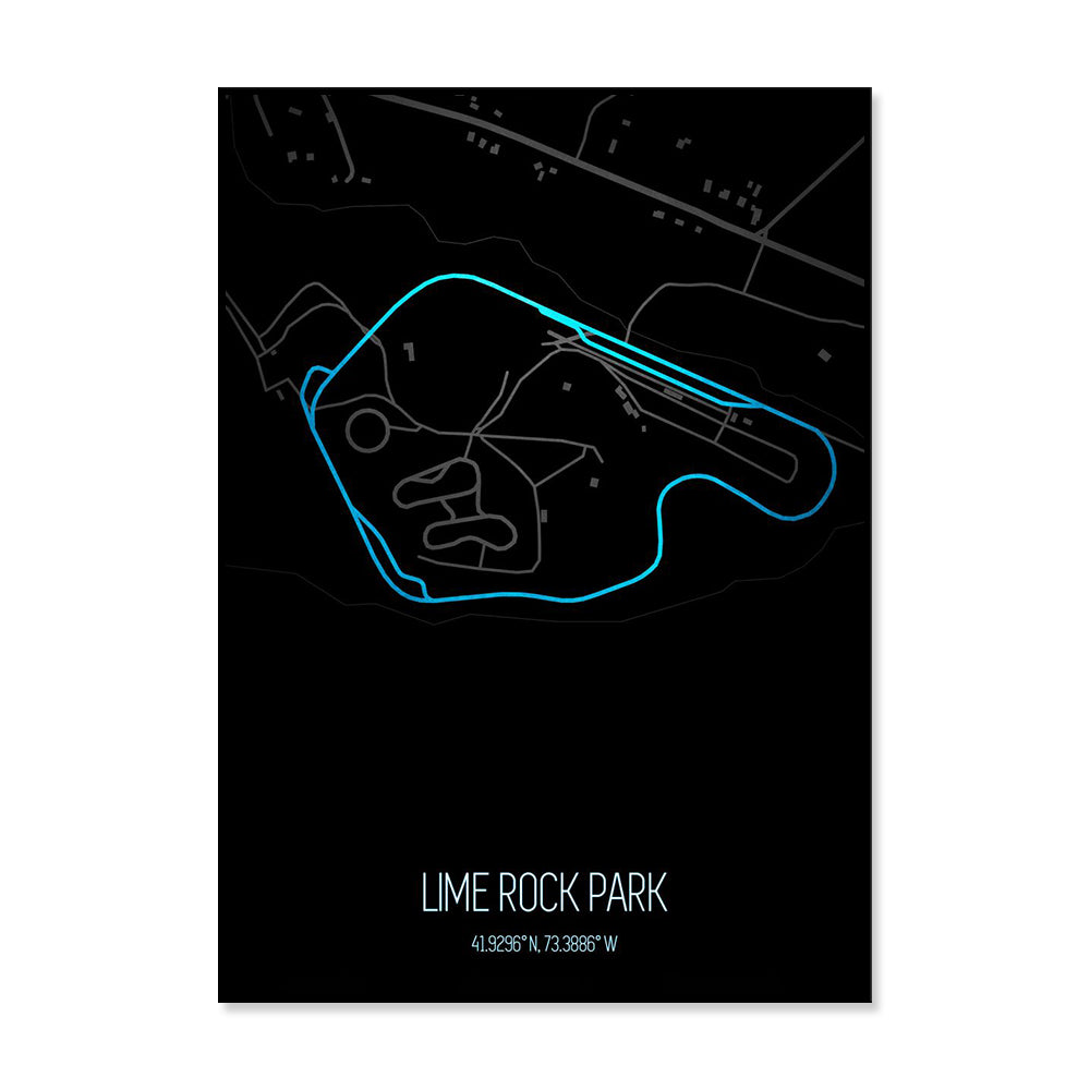 Poster & Bildende Kunst | Formula Essentials | lime-rock-park-circuit-poster-v2 | Lime Rock Park - Circuit Poster V2