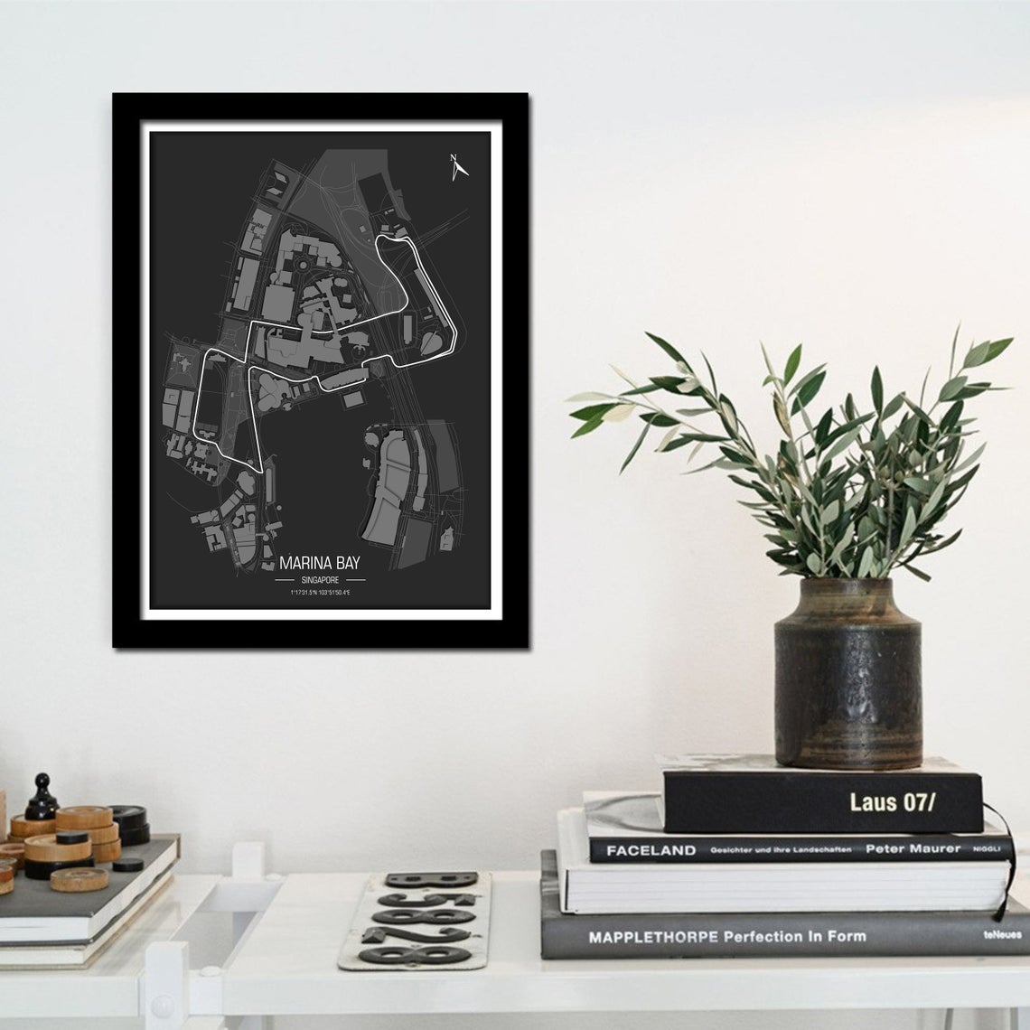Poster & Bildende Kunst | F1 Essentials | marina-bay-circuit-poster | Marina Bay - Circuit Poster