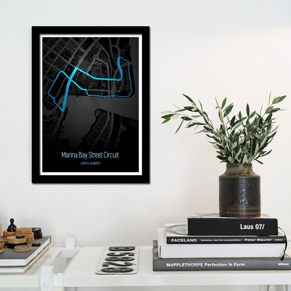 Poster & Bildende Kunst | Formula Essentials | marina-bay-circuit-poster-v2 | Marina Bay - Circuit Poster V2