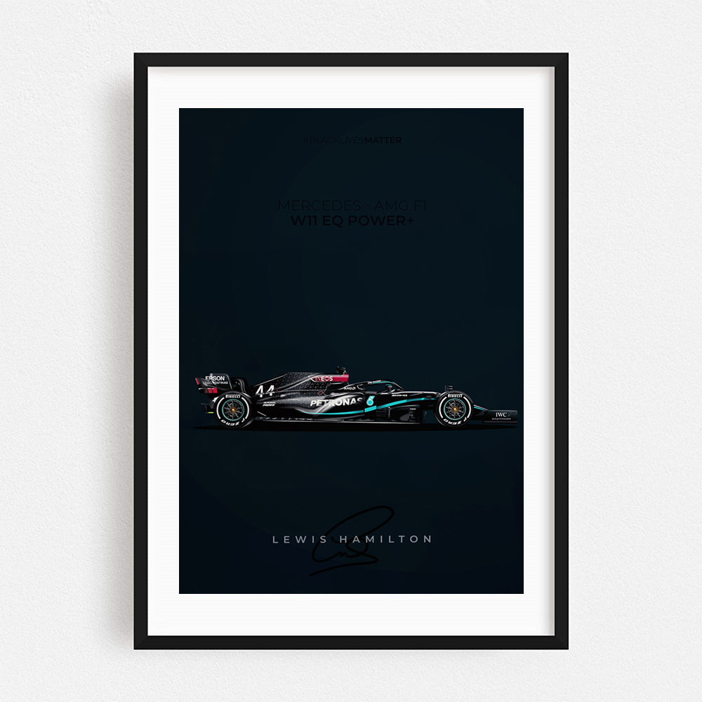 Poster & Bildende Kunst | Formula Essentials | mercedes-amg-w11-b-lewis-hamilton-poster | Mercedes AMG W11 B Lewis Hamilton - Poster