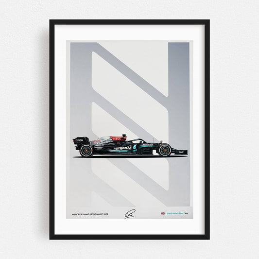 Poster & Bildende Kunst | Formula Essentials | mercedes-amg-w12-lewis-hamilton-poster | Mercedes AMG W12 Lewis Hamilton - Poster
