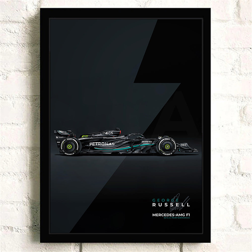 Mercedes AMG W14 George Russell - Poster