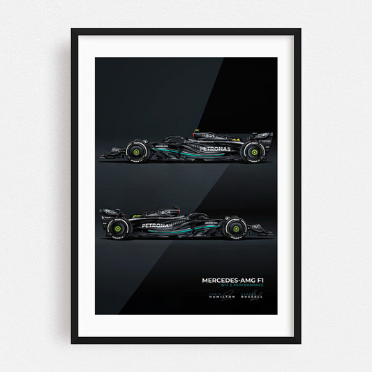 Mercedes AMG W14 Team - Poster