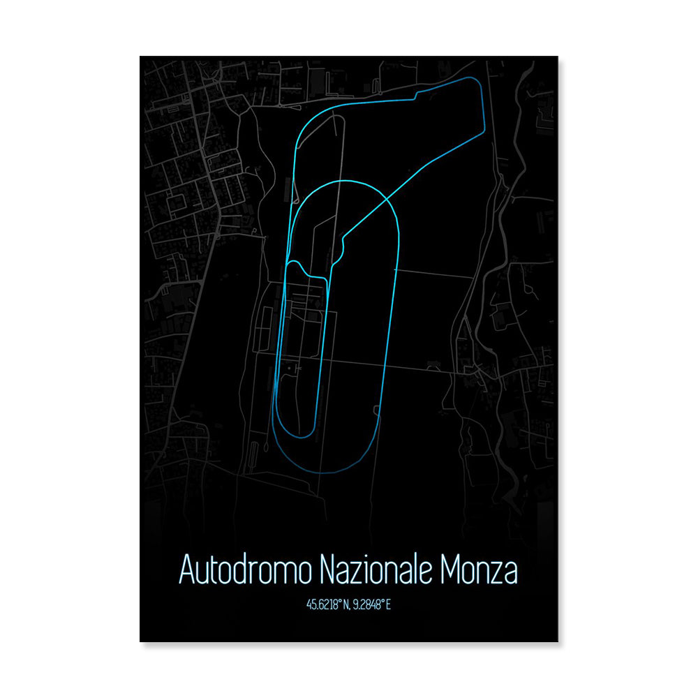 Poster & Bildende Kunst | Formula Essentials | monza-circuit-poster-v2 | Monza - Circuit Poster V2