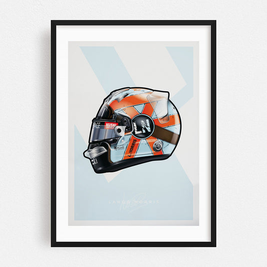 Poster & Bildende Kunst | Formula Essentials | lando-norris-monaco-helmet-poster | Lando Norris Monaco - Helmet Poster
