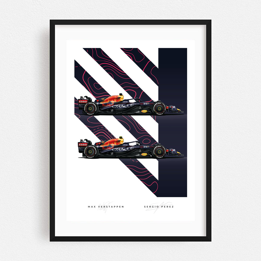 Poster & Bildende Kunst | Formula Essentials | red-bull-rb18-team-poster | Red Bull RB18 Team - Poster