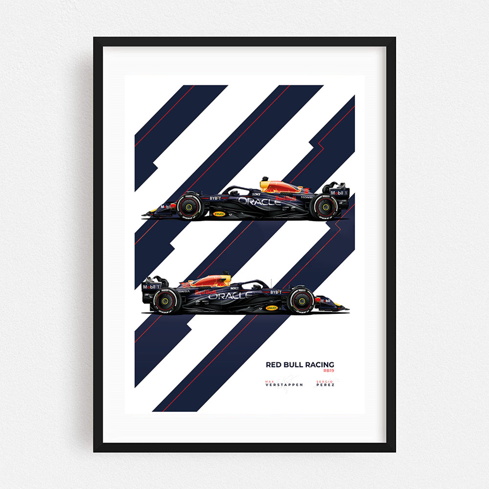 Red Bull RB19 Team - Poster